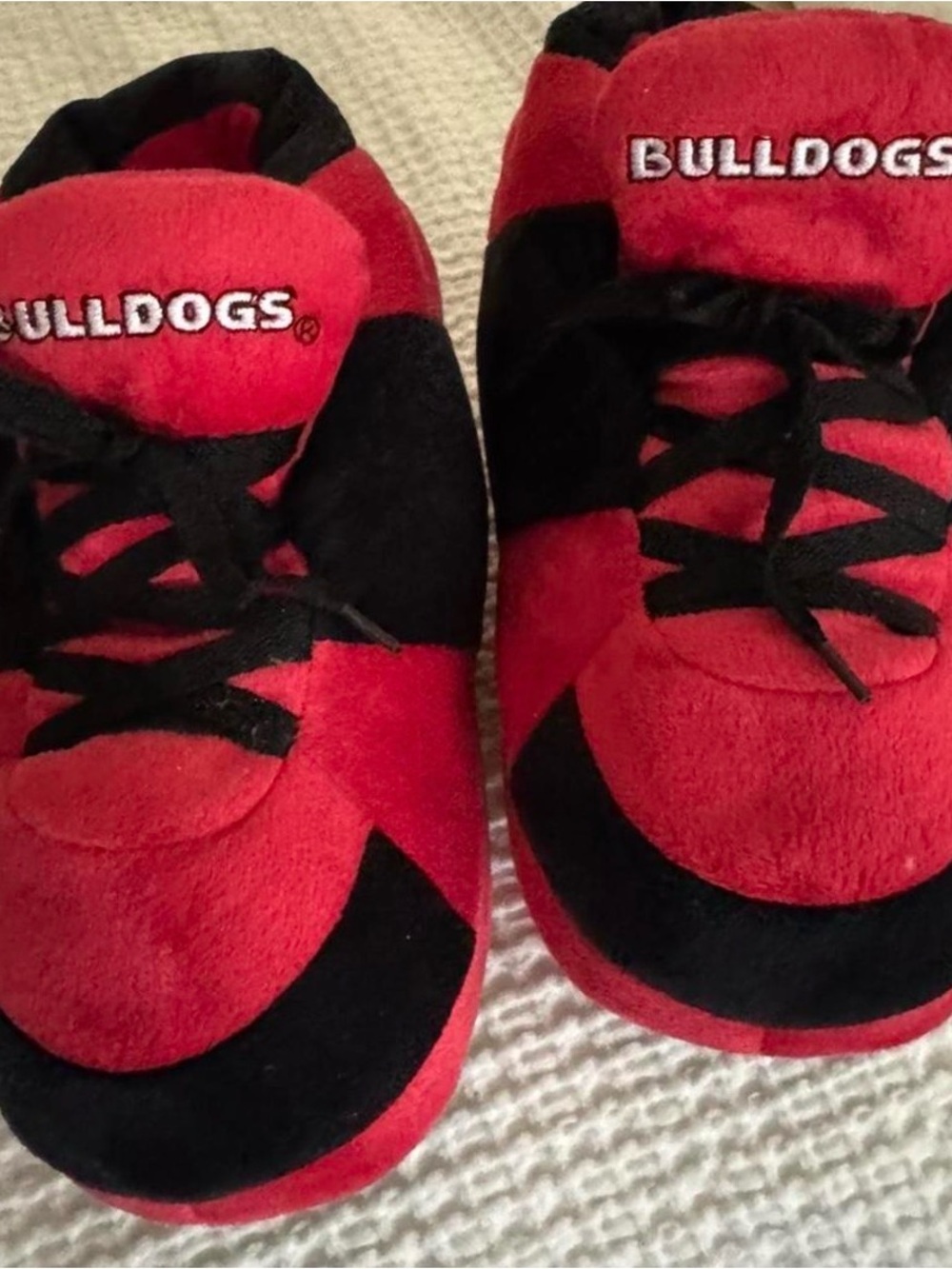 Red & Black UGA slippers
